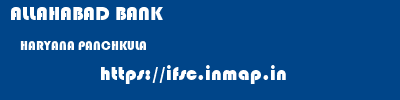 ALLAHABAD BANK  HARYANA PANCHKULA    ifsc code